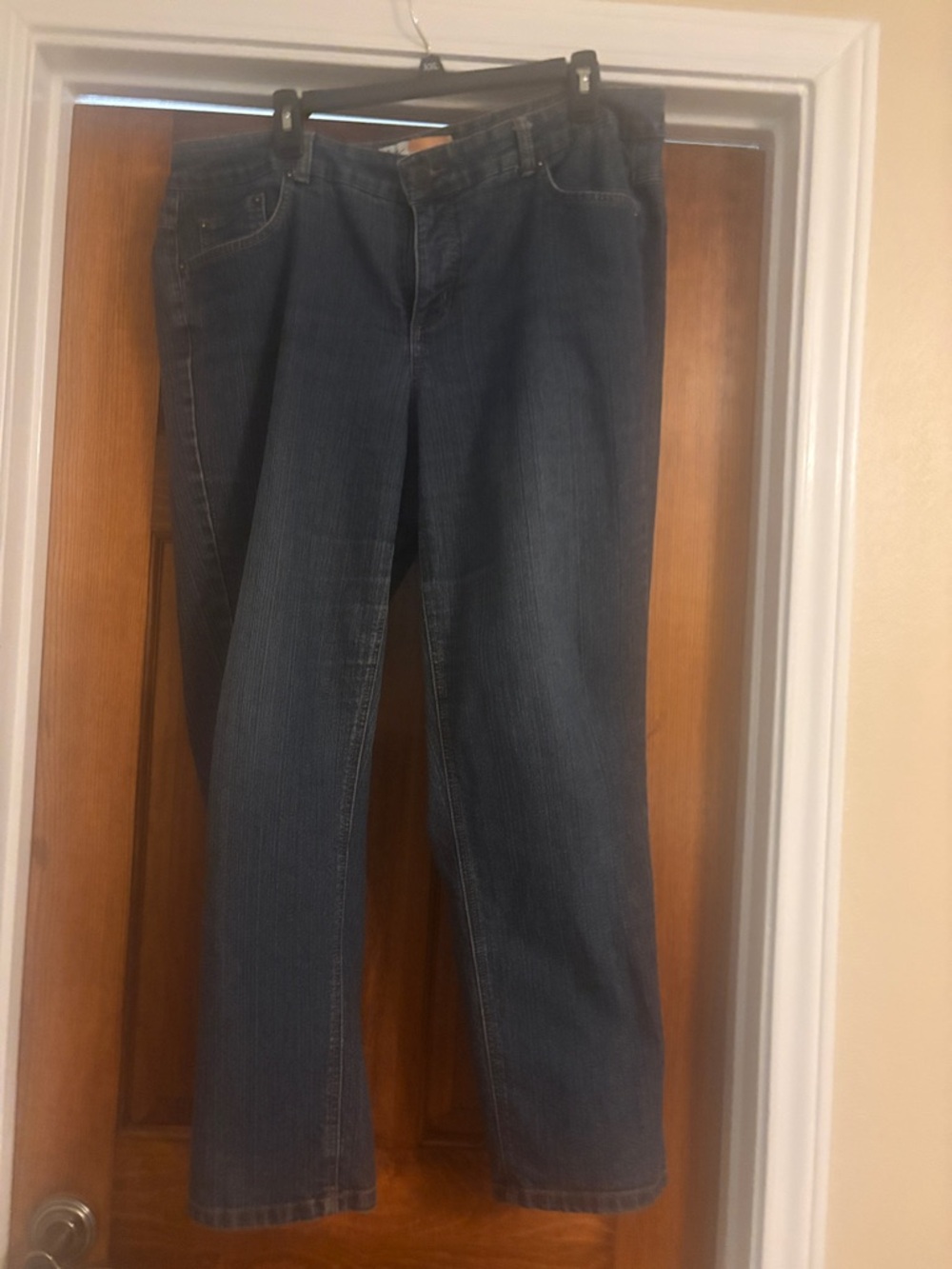 Just My Size Women's Dark Blue Straight Leg Jeans